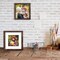 8x8 Picture Frame Rustic Brown Wood Set of 6,Display Pictures 5x5 with Mat or 8x8 Without Mat,Multi Photo Frames Collage for Wall